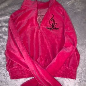baby phat crop zip up